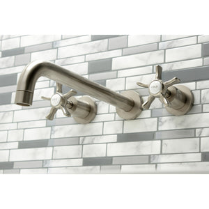 Hamilton KS8058NX Two-Handle 3-Hole Wall Mount Roman Tub Faucet, Brushed Nickel