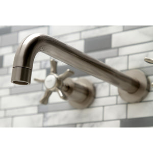 Hamilton KS8058NX Two-Handle 3-Hole Wall Mount Roman Tub Faucet, Brushed Nickel