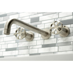 Belknap KS8058RX Two-Handle 3-Hole Wall Mount Roman Tub Faucet, Brushed Nickel