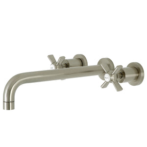 Millennium KS8058ZX Two-Handle 3-Hole Wall Mount Roman Tub Faucet, Brushed Nickel