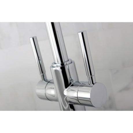 Concord KS8091DL Two-Handle 1-Hole Deck Mount Vessel Faucet, Polished Chrome