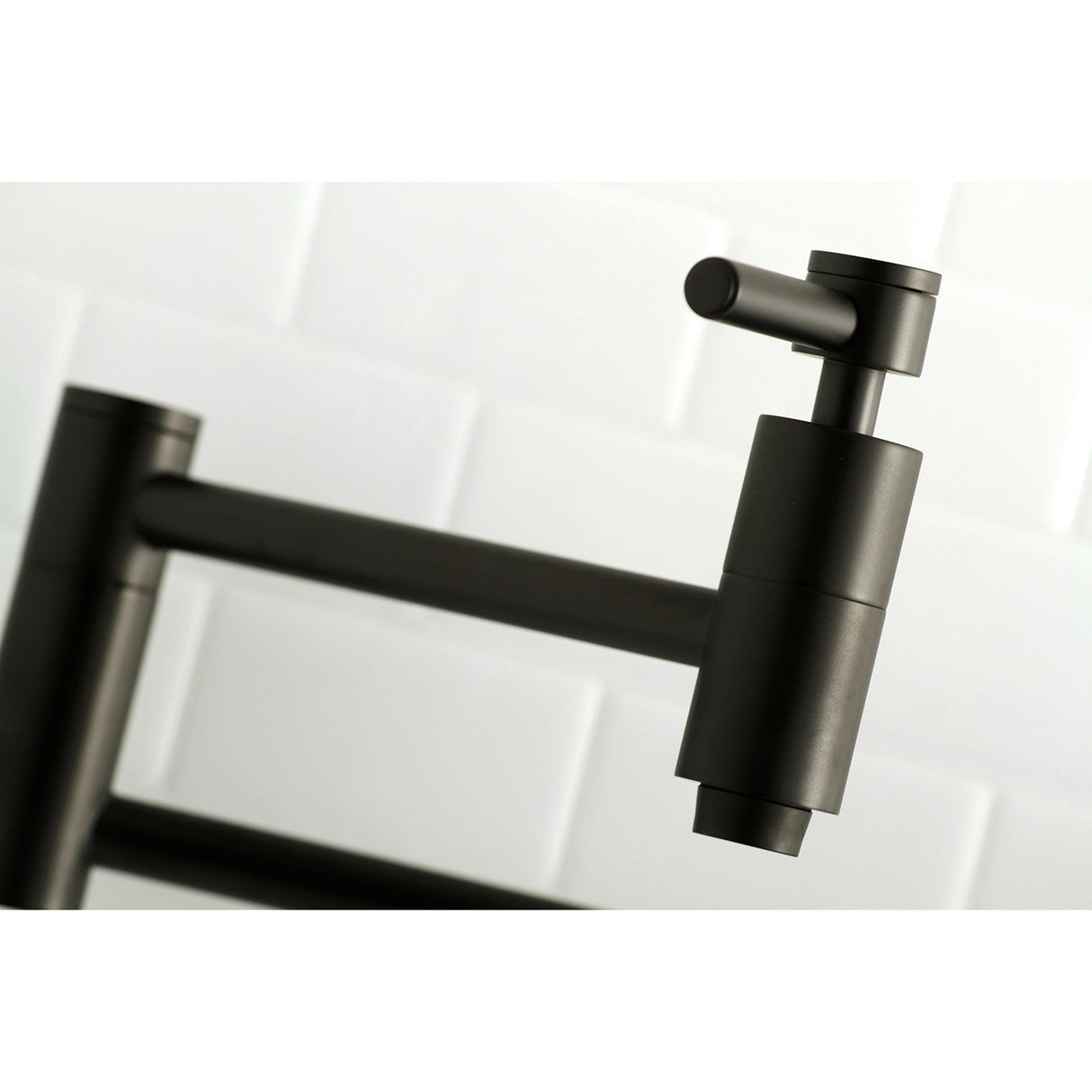 Concord KS8100DL Two-Handle 1-Hole Wall Mount Pot Filler, Matte Black