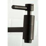 Concord KS8100DL Two-Handle 1-Hole Wall Mount Pot Filler, Matte Black