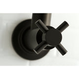 Concord KS8100DX Two-Handle 1-Hole Wall Mount Pot Filler, Matte Black