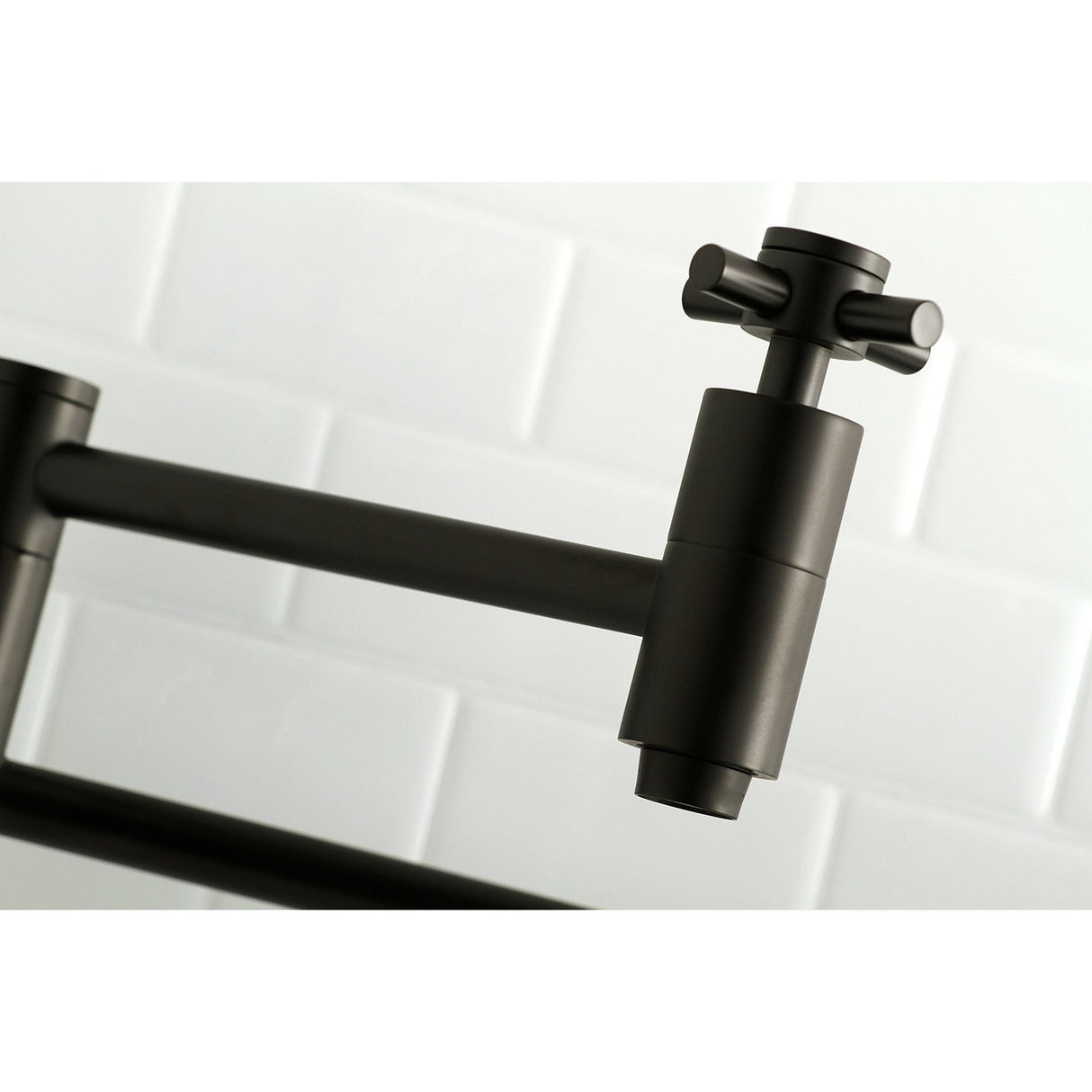 Concord KS8100DX Two-Handle 1-Hole Wall Mount Pot Filler, Matte Black