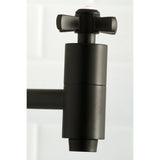 Millennium KS8100ZX Two-Handle 1-Hole Wall Mount Pot Filler, Matte Black