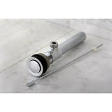 Concord KS8101 Brass Pop-Up Bathroom Sink Drain without Overflow, 22 Gauge, Polished Chrome