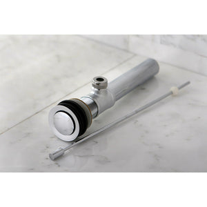 Concord KS8101 Brass Pop-Up Bathroom Sink Drain without Overflow, 22 Gauge, Polished Chrome