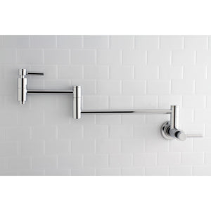 Concord KS8101DL Two-Handle 1-Hole Wall Mount Pot Filler, Polished Chrome