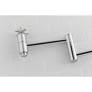 Concord KS8101DX Two-Handle 1-Hole Wall Mount Pot Filler, Polished Chrome