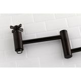 Millennium KS8105ZX Two-Handle 1-Hole Wall Mount Pot Filler, Oil Rubbed Bronze