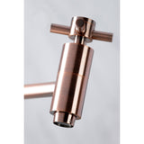 Concord KS810DXAC Two-Handle 1-Hole Wall Mount Pot Filler, Antique Copper