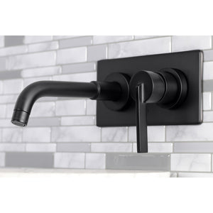 Continental KS8110CTL Single-Handle 2-Hole Wall Mount Bathroom Faucet, Matte Black