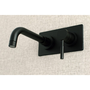 Concord KS8110DL Single-Handle 2-Hole Wall Mount Bathroom Faucet, Matte Black