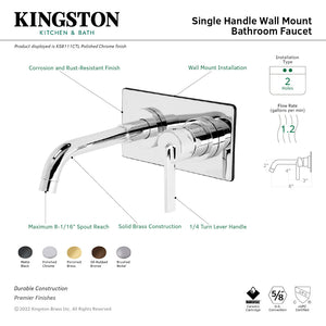 Continental KS8111CTL Single-Handle 2-Hole Wall Mount Bathroom Faucet, Polished Chrome