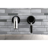 Kaiser KS8111DKL Single-Handle 2-Hole Wall Mount Bathroom Faucet, Polished Chrome