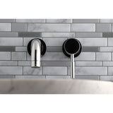 Concord KS8111DL Single-Handle 2-Hole Wall Mount Bathroom Faucet, Polished Chrome