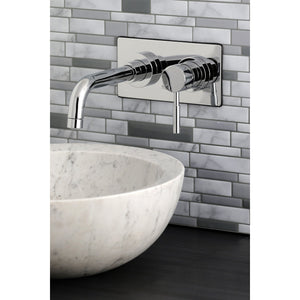 Concord KS8111DL Single-Handle 2-Hole Wall Mount Bathroom Faucet, Polished Chrome