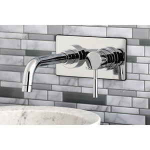 Concord KS8111DL Single-Handle 2-Hole Wall Mount Bathroom Faucet, Polished Chrome