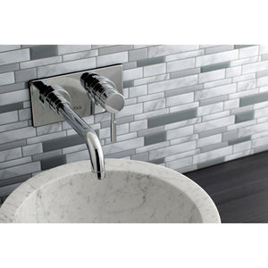 Concord KS8111DL Single-Handle 2-Hole Wall Mount Bathroom Faucet, Polished Chrome