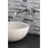 Concord KS8111DL Single-Handle 2-Hole Wall Mount Bathroom Faucet, Polished Chrome