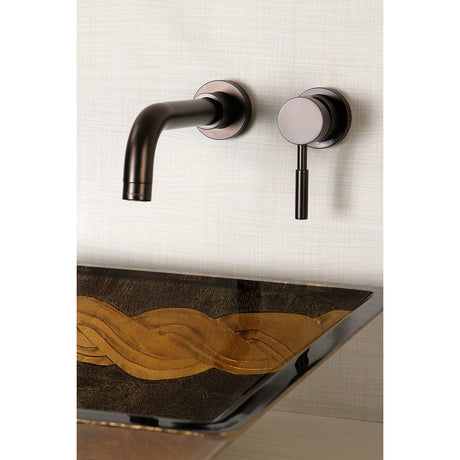 Concord KS8115DL Single-Handle 2-Hole Wall Mount Bathroom Faucet, Oil Rubbed Bronze