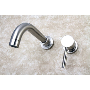 Concord KS8118DL Single-Handle 2-Hole Wall Mount Bathroom Faucet, Brushed Nickel
