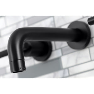 Kaiser KS8120CKL Two-Handle Wall Mount Bathroom Faucet, Matte Black