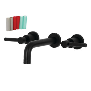 Kaiser KS8120DKL Two-Handle 3-Hole Wall Mount Bathroom Faucet, Matte Black