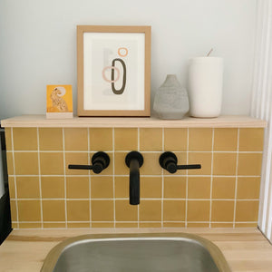 Concord KS8120DL Two-Handle 3-Hole Wall Mount Bathroom Faucet, Matte Black