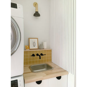 Concord KS8120DL Two-Handle 3-Hole Wall Mount Bathroom Faucet, Matte Black