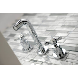 Essex KS8121BEX Two-Handle 3-Hole Wall Mount Bathroom Faucet, Polished Chrome