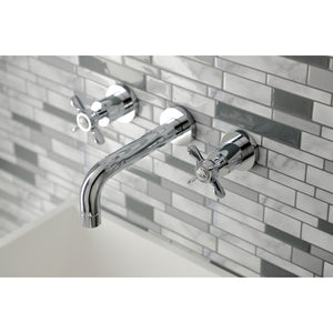 Essex KS8121BEX Two-Handle 3-Hole Wall Mount Bathroom Faucet, Polished Chrome