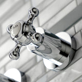 Metropolitan KS8121BX Two-Handle 3-Hole Wall Mount Bathroom Faucet, Polished Chrome
