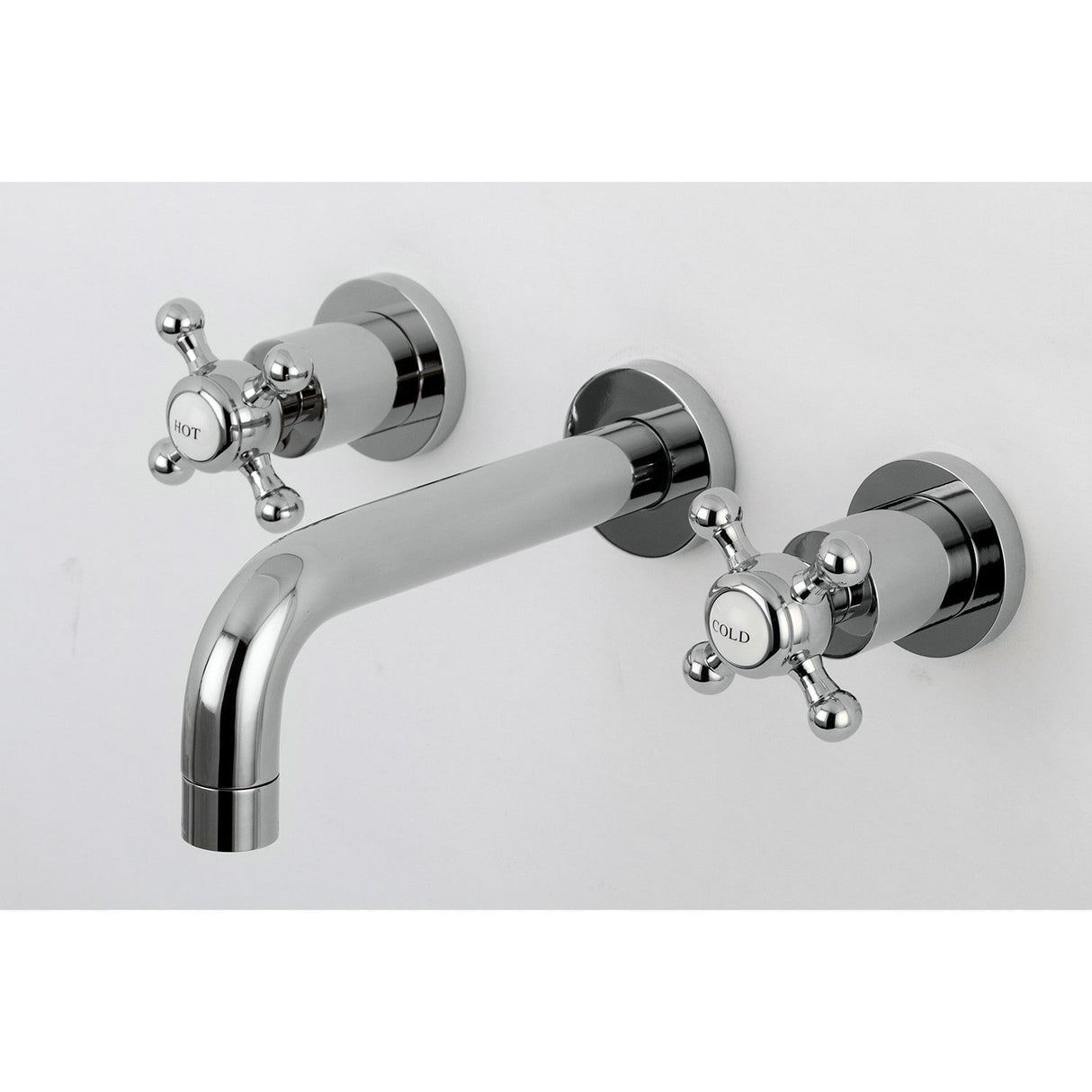 Metropolitan KS8121BX Two-Handle 3-Hole Wall Mount Bathroom Faucet, Polished Chrome