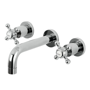 Metropolitan KS8121BX Two-Handle 3-Hole Wall Mount Bathroom Faucet, Polished Chrome