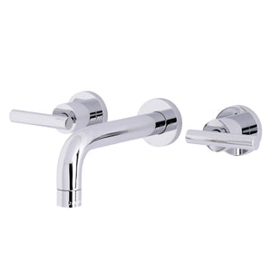 Manhattan KS8121CML Two-Handle 3-Hole Wall Mount Bathroom Faucet, Polished Chrome