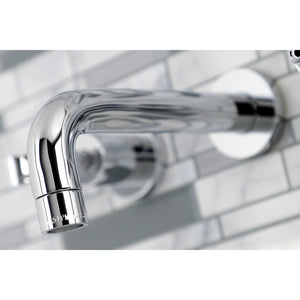 Whitaker KS8121KL Two-Handle 3-Hole Wall Mount Bathroom Faucet, Polished Chrome