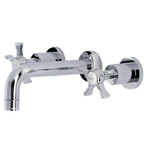 Hamilton KS8121NX Two-Handle 3-Hole Wall Mount Bathroom Faucet, Polished Chrome