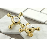 Metropolitan KS8122BX Two-Handle 3-Hole Wall Mount Bathroom Faucet, Polished Brass