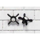 Essex KS8125BEX Two-Handle 3-Hole Wall Mount Bathroom Faucet, Oil Rubbed Bronze