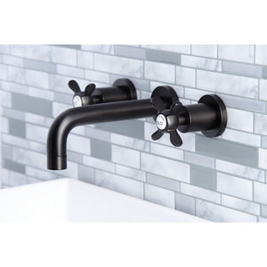 Essex KS8125BEX Two-Handle 3-Hole Wall Mount Bathroom Faucet, Oil Rubbed Bronze