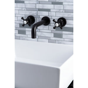 Metropolitan KS8125BX Two-Handle 3-Hole Wall Mount Bathroom Faucet, Oil Rubbed Bronze