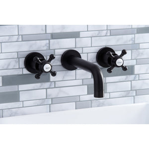 Metropolitan KS8125BX Two-Handle 3-Hole Wall Mount Bathroom Faucet, Oil Rubbed Bronze