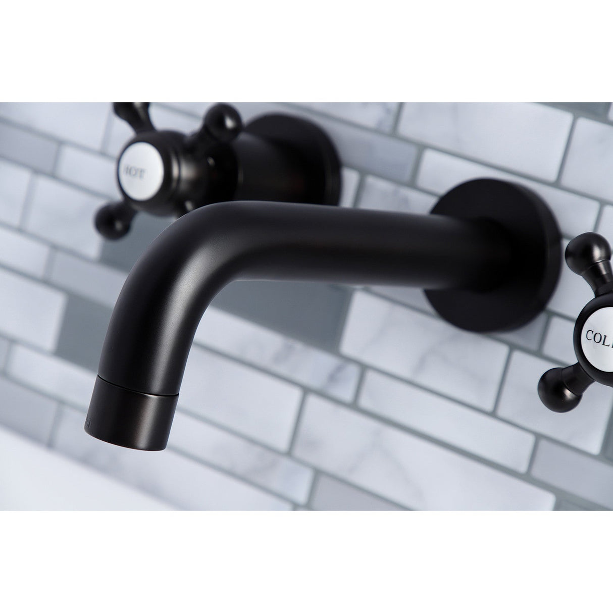 Metropolitan KS8125BX Two-Handle 3-Hole Wall Mount Bathroom Faucet, Oil Rubbed Bronze