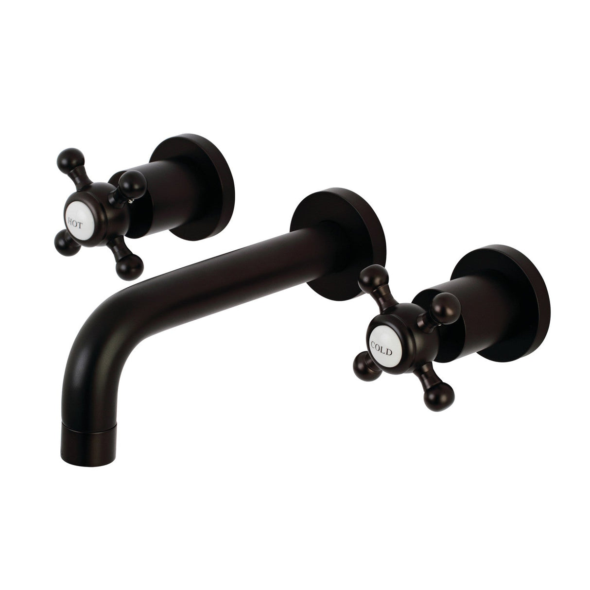 Metropolitan KS8125BX Two-Handle 3-Hole Wall Mount Bathroom Faucet, Oil Rubbed Bronze