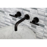 Kaiser KS8125CKL Two-Handle Wall Mount Bathroom Faucet, Oil Rubbed Bronze