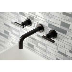 Manhattan KS8125CML Two-Handle 3-Hole Wall Mount Bathroom Faucet, Oil Rubbed Bronze