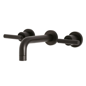 Manhattan KS8125CML Two-Handle 3-Hole Wall Mount Bathroom Faucet, Oil Rubbed Bronze