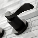 NuWave KS8125DFL Two-Handle 3-Hole Wall Mount Bathroom Faucet, Oil Rubbed Bronze